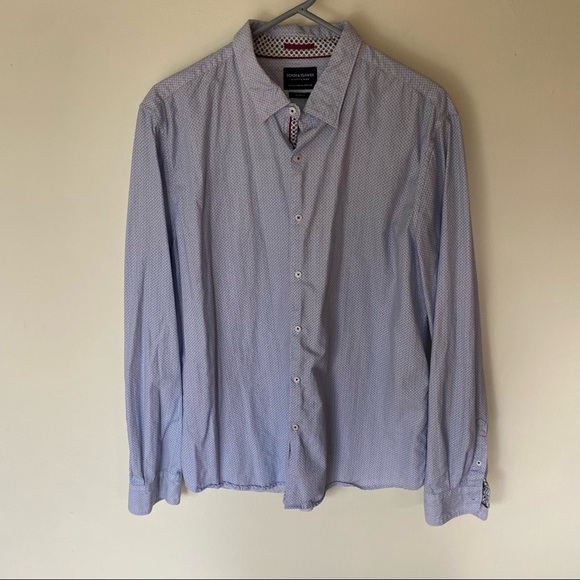 Denim & Flower Ricky Singh slim fit button up shirt size XL